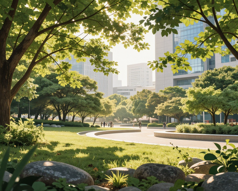 Sunny Morning in South Korea