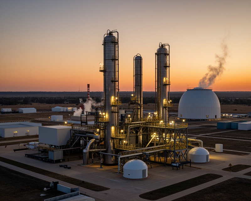 Texas Power Plant Landscape