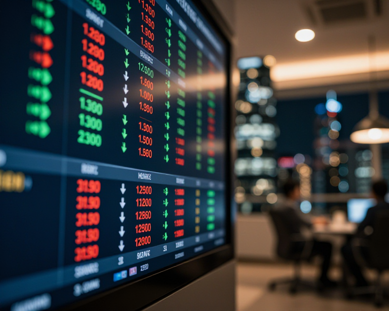 Financial Market Closing Atmosphere