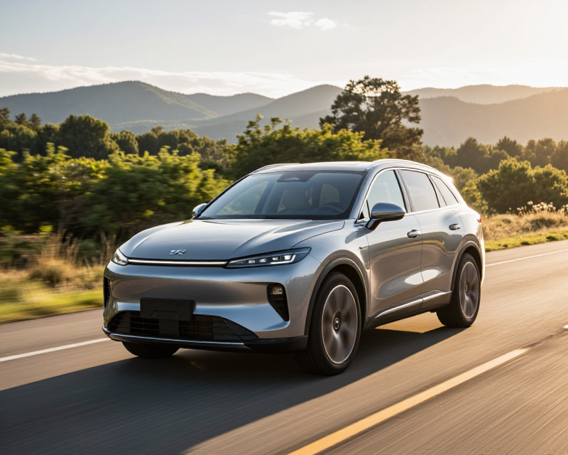 Modern Hybrid SUV in US Setting