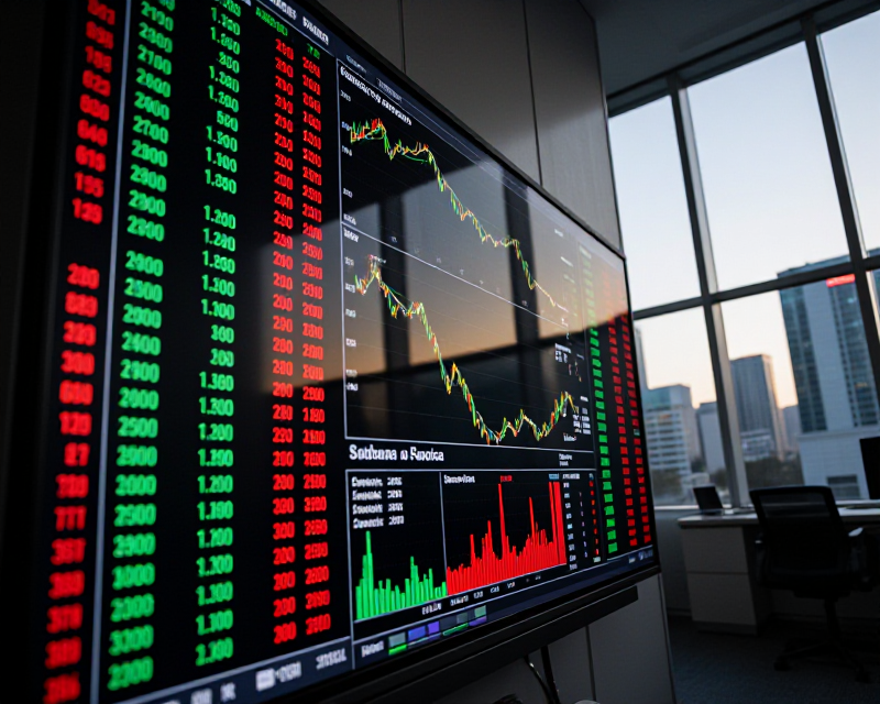 Stock Market Volatility Concept