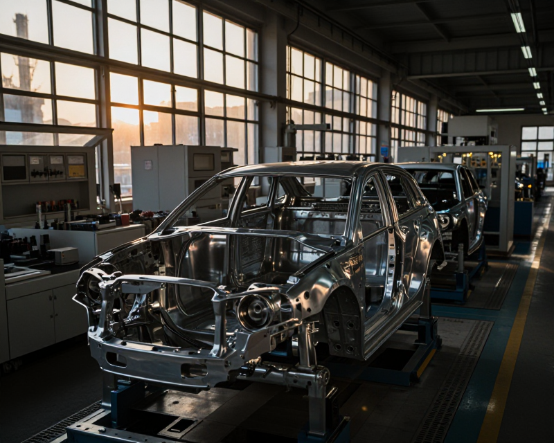 Industrial Scene of Hyundai Factory