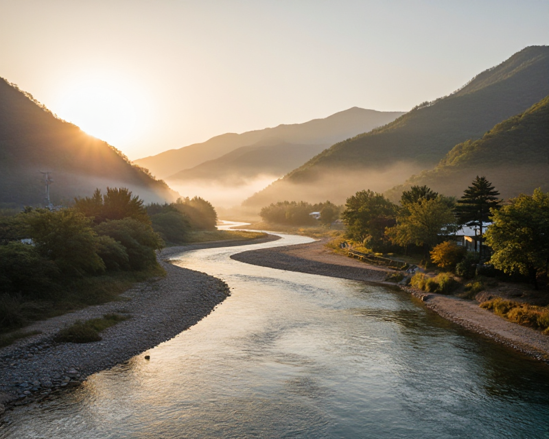Peaceful Korean Landscape
