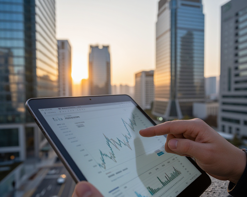 Financial growth and stability concept