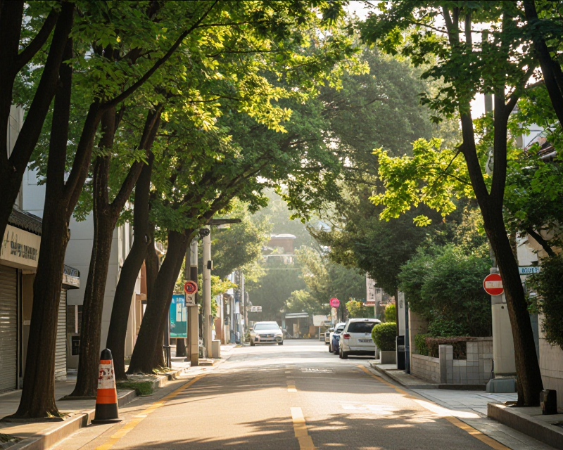 Sunny Morning in Korea