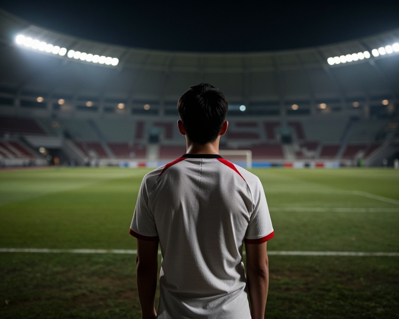 Emotional Footballer Silhouette
