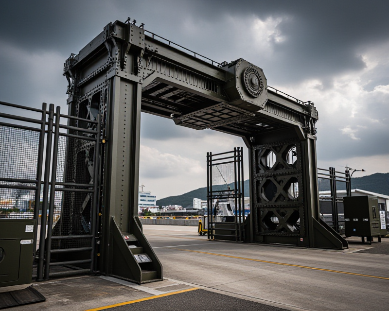 Atmospheric Military Base Perimeter