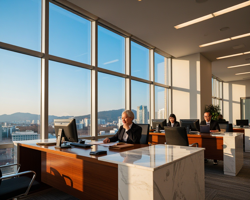 Modern Seoul Government Office Atmosphere