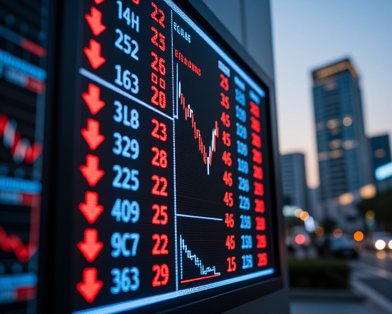 Stock Market Decline Concept